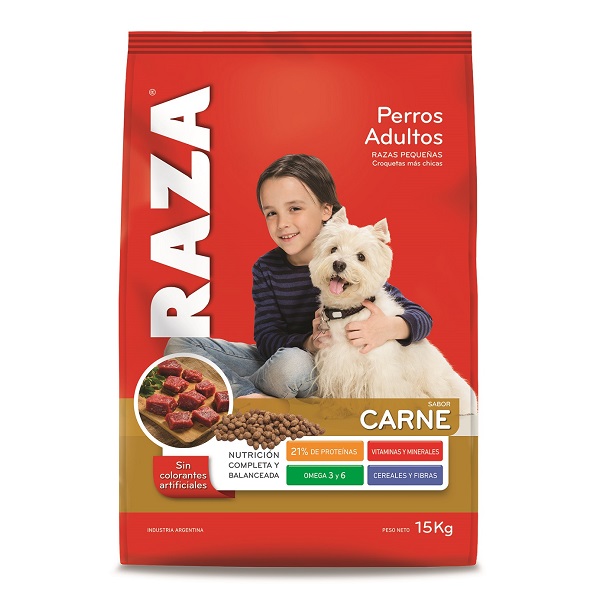 PERROS ADULTOS RAZAS PEQUEÑAS CARNE 15 KG - RAZA