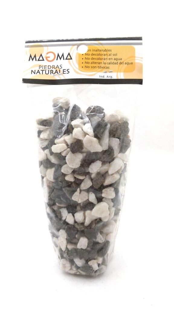 PIEDRA DECORATIVA AQUA NATURAL MEZCLA G/N/B X 500GR