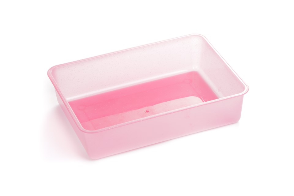 BANDEJA SANITARIA MEDIANA CON BRILLANTINA- PETS PLAST