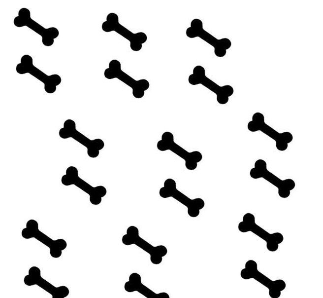 VINILO DECORATIVO PLANCHUELA HUESITOS - DOBRO