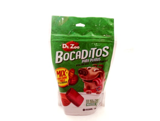 BOCADITOS MIX CARNE Y POLLO DOYPACK 200GRS . DR.ZOO