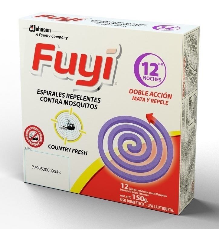 Fuyi Espirales Insecticida Repelente Contra Mosquitos Country
