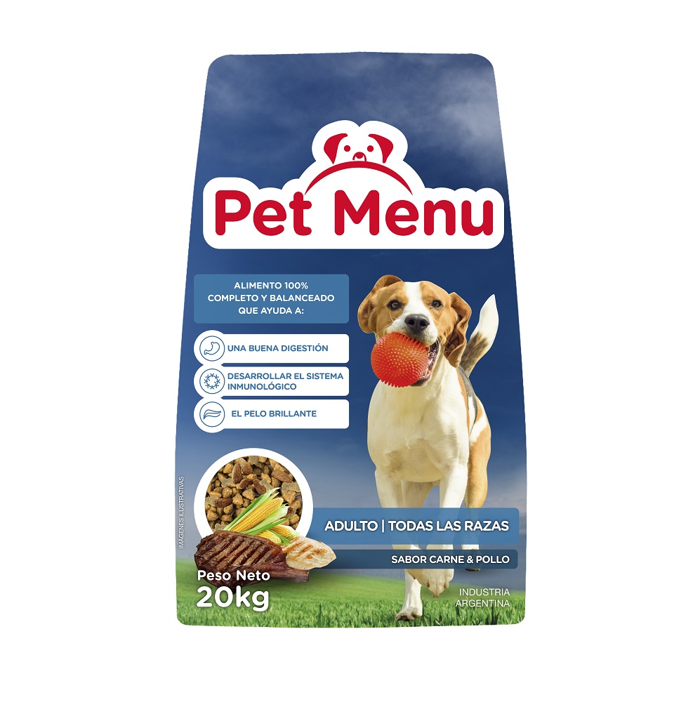 PET MENU PERRO ADULTO X 20 KG
