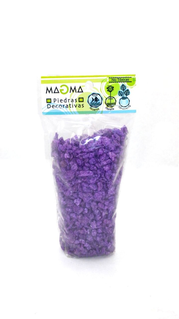 PIEDRA DECORATIVA LINEA AQUA VIOLETA X500GRS