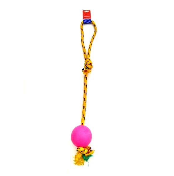 PELOTA DE GOMA GRANDE SOGA ALPINA 12MMX70CM S204 - PETS PLAST