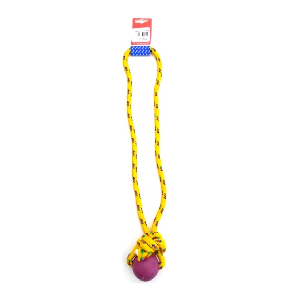 PELOTA DE GOMA CHICA SOGA ALPINA 8MMX45CM S501 - PETS PLAST