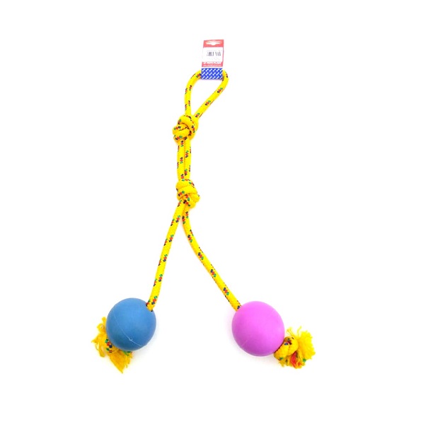 PELOTA DE GOMA GRANDE SOGA ALPINA 12MMX70CM S604 - PETS PLAST