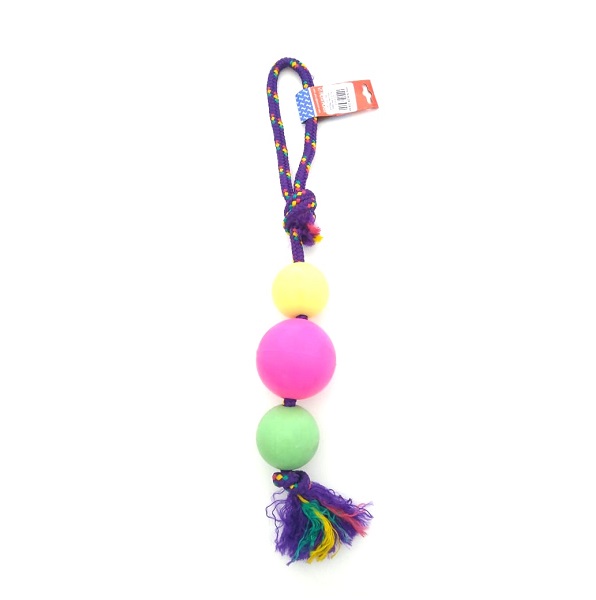PELOTA DE GOMA GRANDE SOGA ALPINA 12MMX45CM S802 - PETS PLAST
