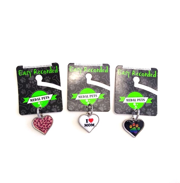 MEDALLA IDENTIFICATORIA CORAZON - M&amp;G