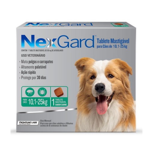 NEXGARD "G" TABLETA MAST. 10 - 25KG - MERIAL