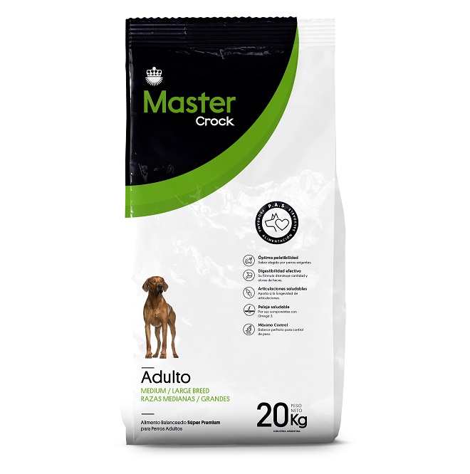 ADULTO MEDIUM/ LARGE BREEDS MASTER CROCK X20 KG