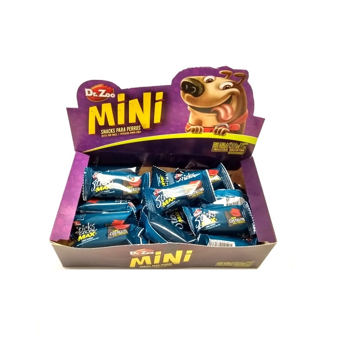 CAJA MINI STICKS MAX COSTILLA X20 - DR. ZOO