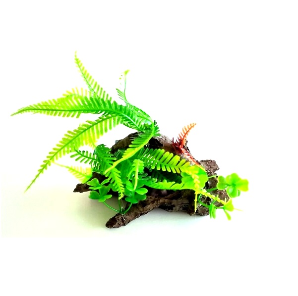 TRONCO PETRIFICADO CON PLANTAS - MILLEX