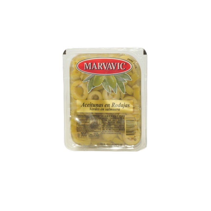ACEITUNA VERDE RODAJA MARVAVIC 10X300cc      