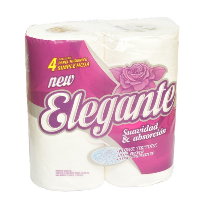 PAPEL HIGIENICO ELEGANTE BCO 12X4RX30MTS              