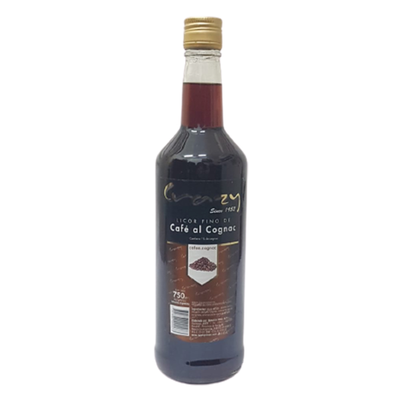 LICOR CAFE AL COGÑAC CRAZY 6X750cc            