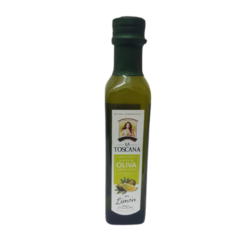 ACEITE OLIVA LA TOSCANA C/LIMON 6X250cc      