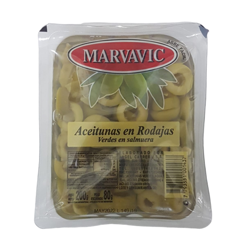 ACEITUNA VERDE MARVAVIC RODAJA BAND.15x200cc        