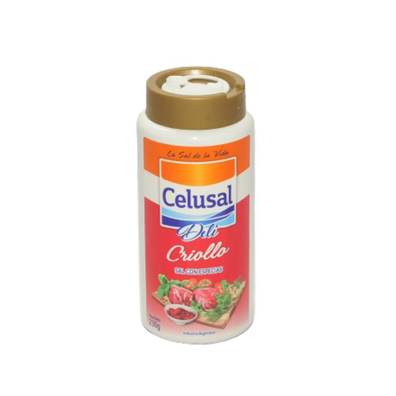 SAL FINA CELUSAL  CONDIMENTO CRIOLLO  SALERO 6X230G