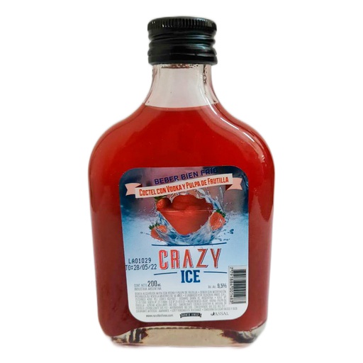 [00621] CRAZY COCTEL ICE 12X200cc FRUTILLA